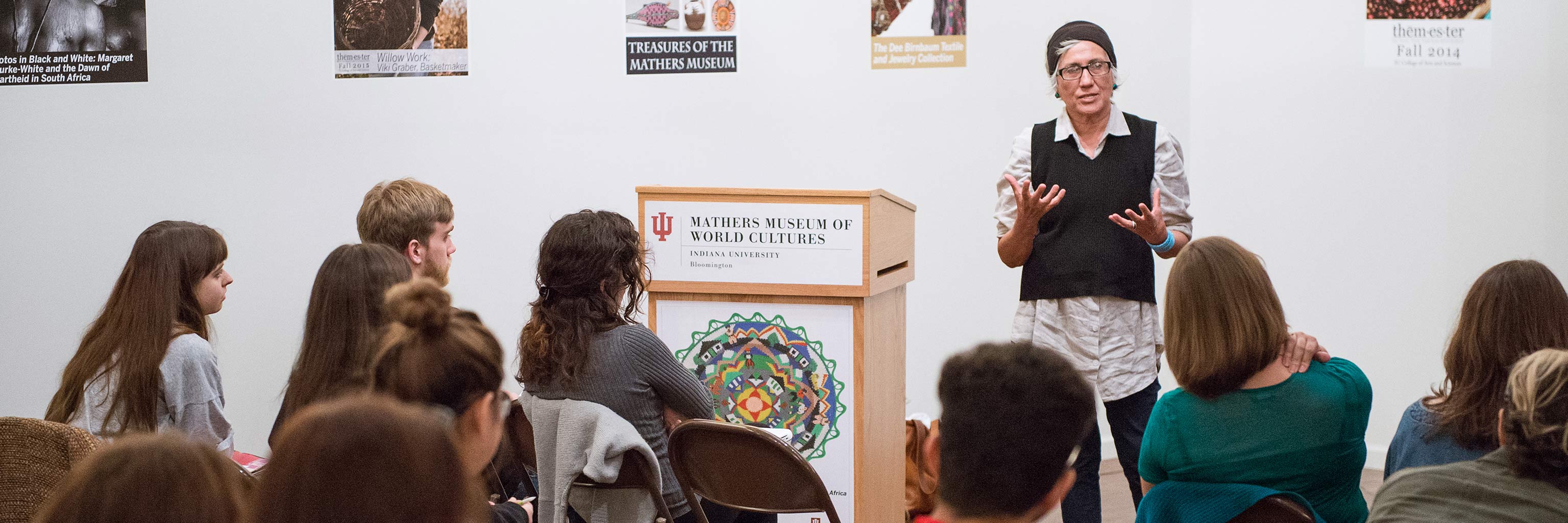 Guest Nora Naranjo Morse talk at the Mathers Museum of World Cultures