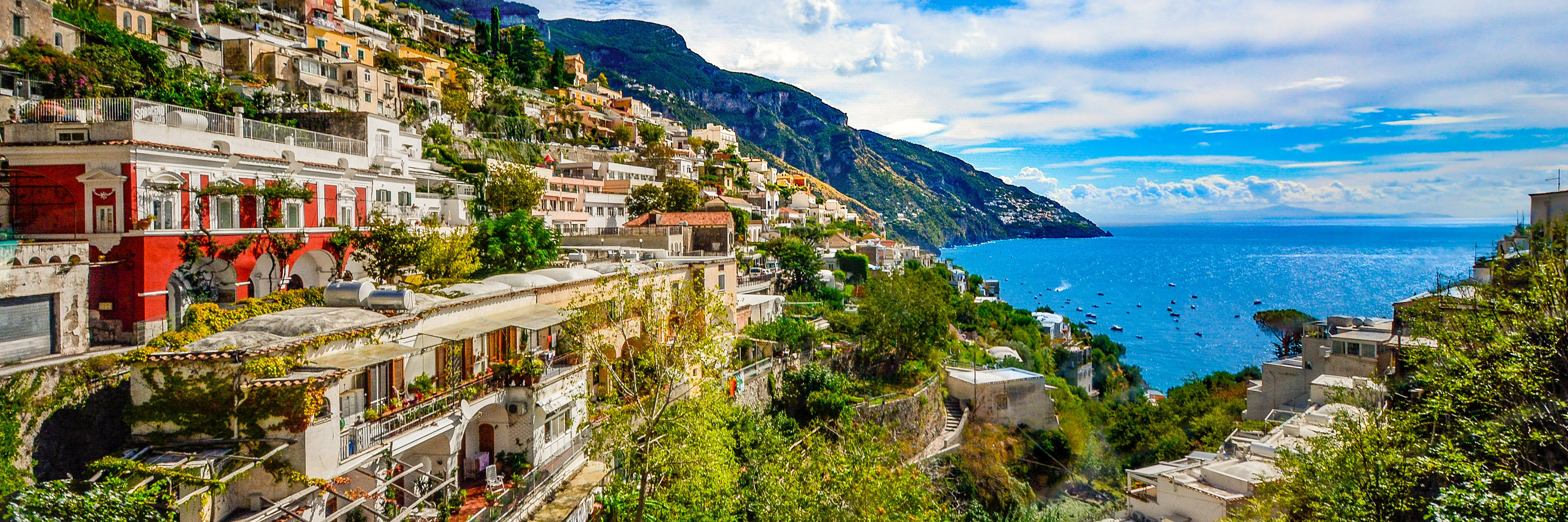 Landscape in the town of Sorrento, Italy